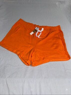 Women’s Orange Drawstring Lounge Shorts